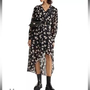 The Kooples Naive Flowers Midi Dress size 3= large